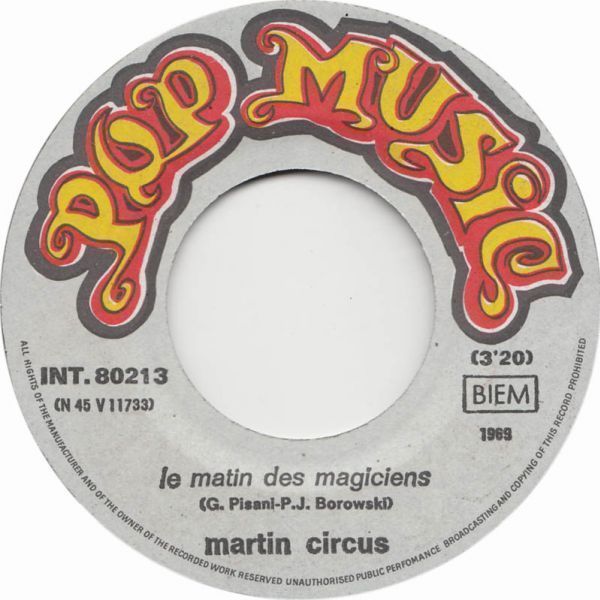 Le matin des magiciens / Moi je lis les bandes dessinées by Martin Circus  (Single): Reviews, Ratings, Credits, Song list - Rate Your Music